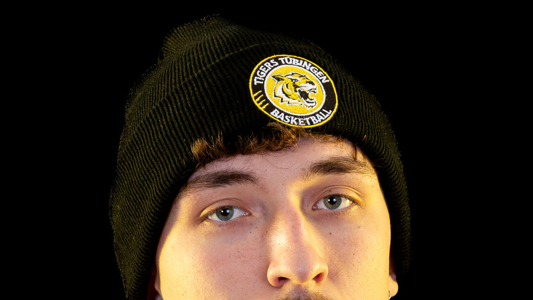 Beanie Kreislogo Schwarz