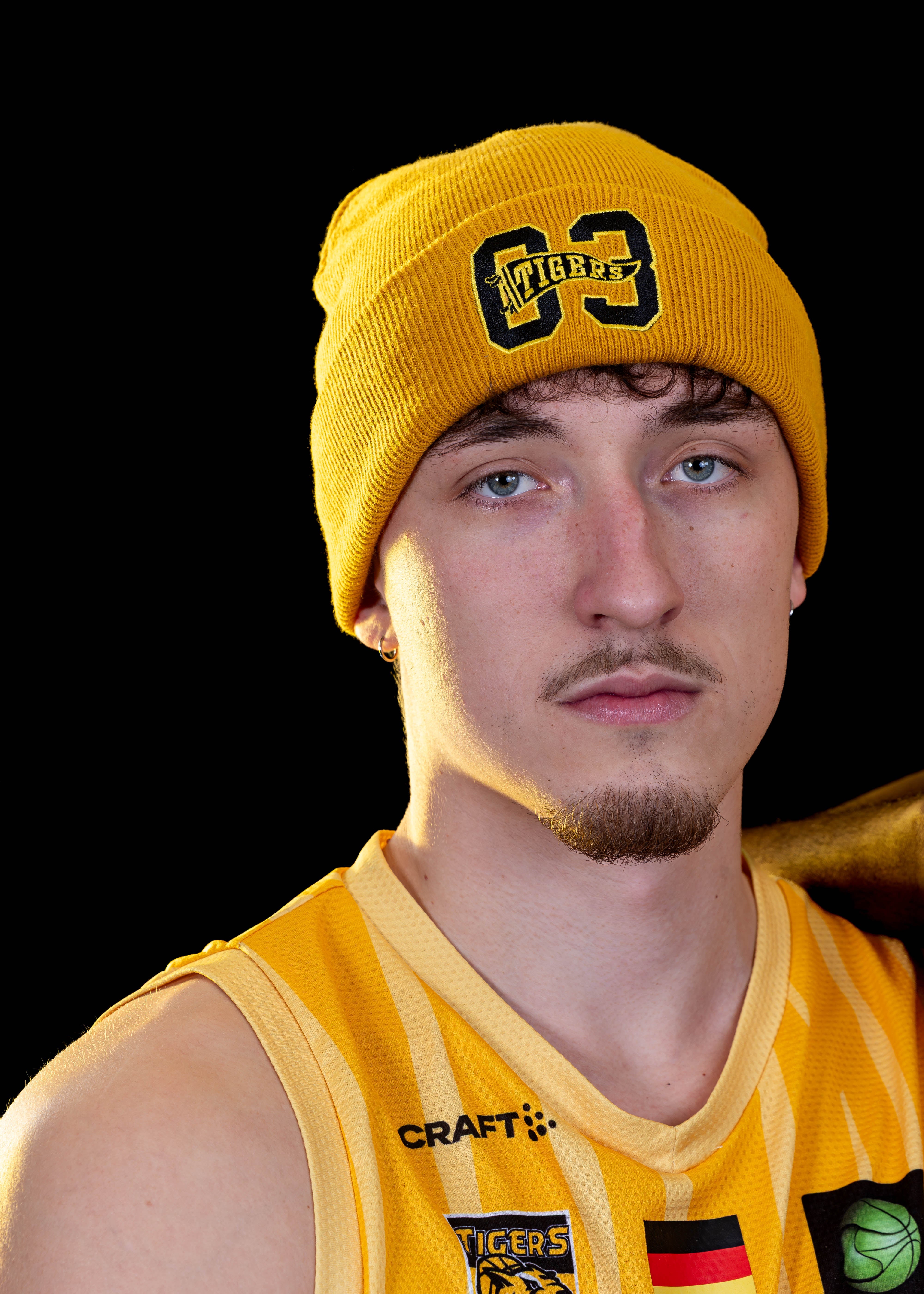 Beanie Tigers 03 Senfgelb