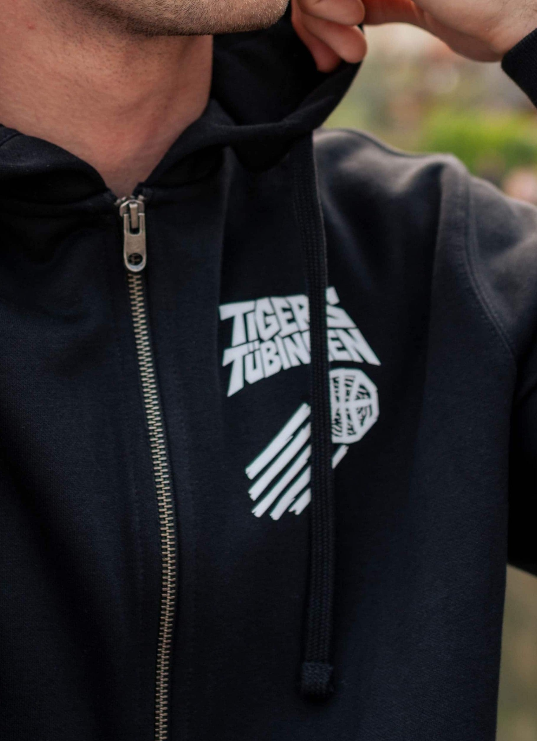 Zip-Jacke Graffiti schwarz