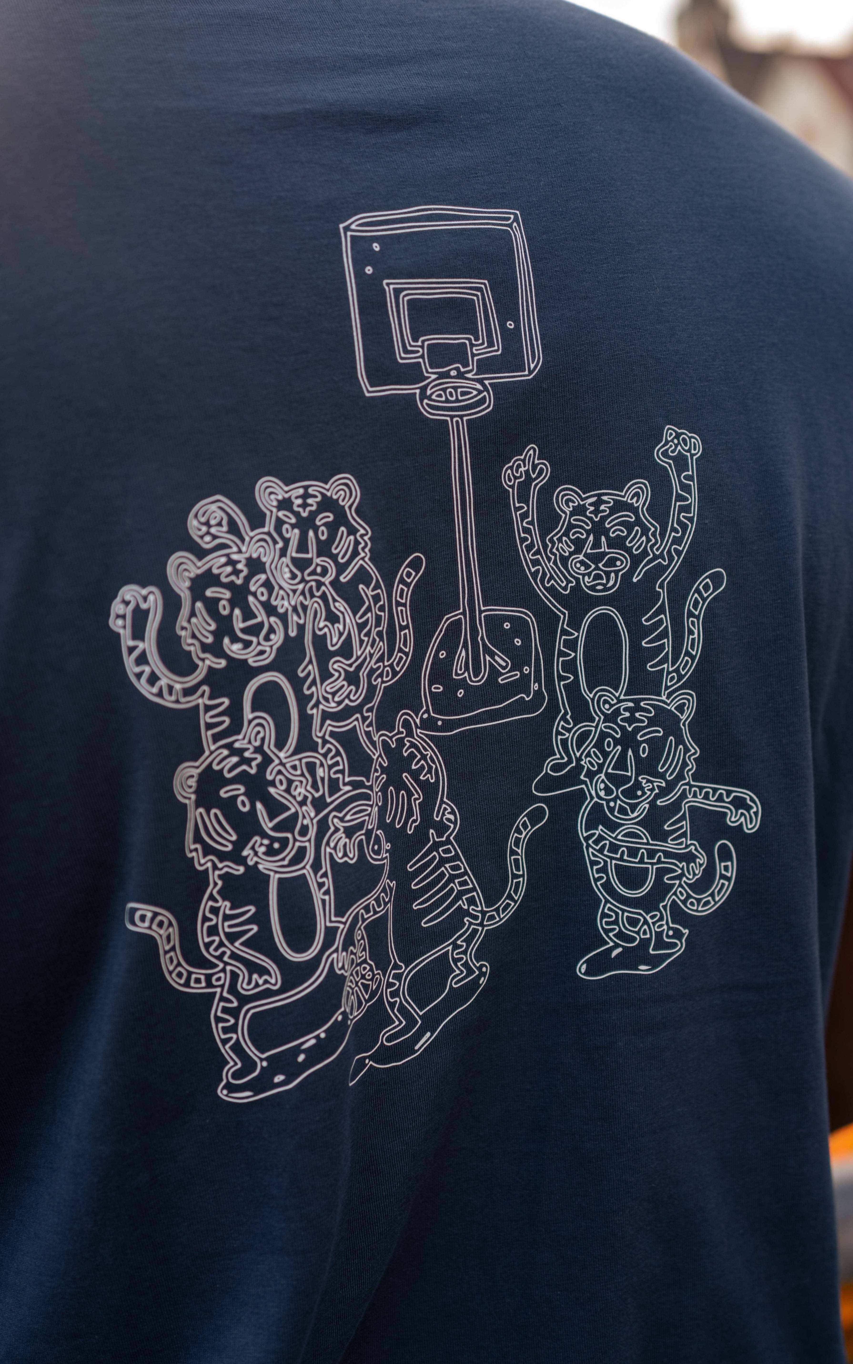 T-Shirt Welcome to the jungle navy