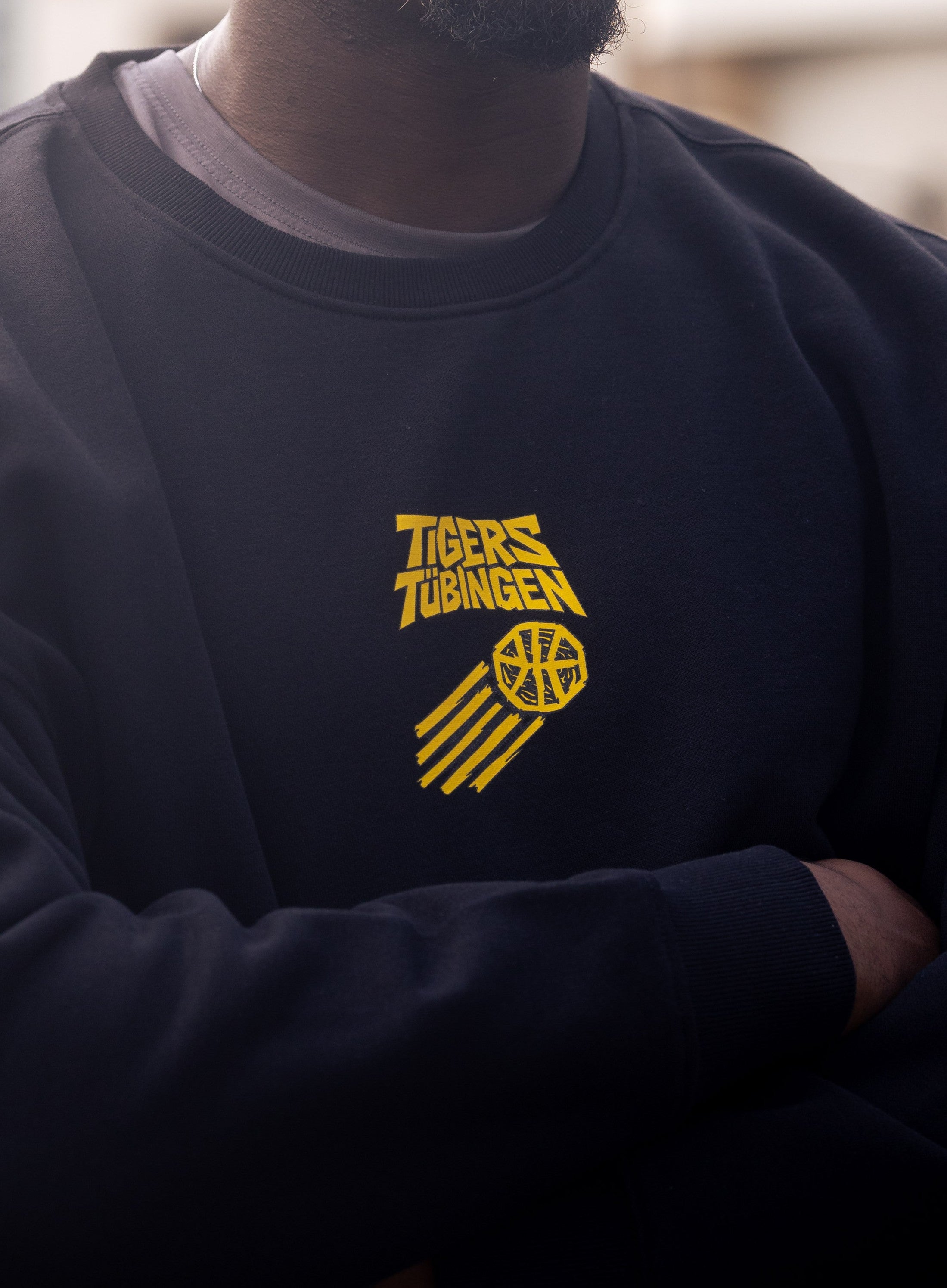 Crewneck Graffiti loose fit schwarz