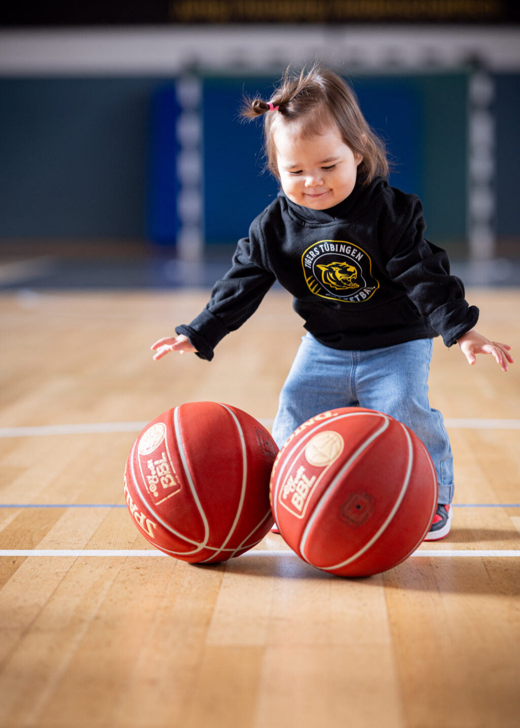 KIDS Hoodie Kreislogo alternativ schwarz