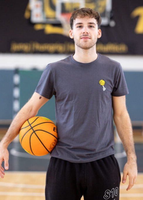 T-Shirt Backprint Dunkelgrau