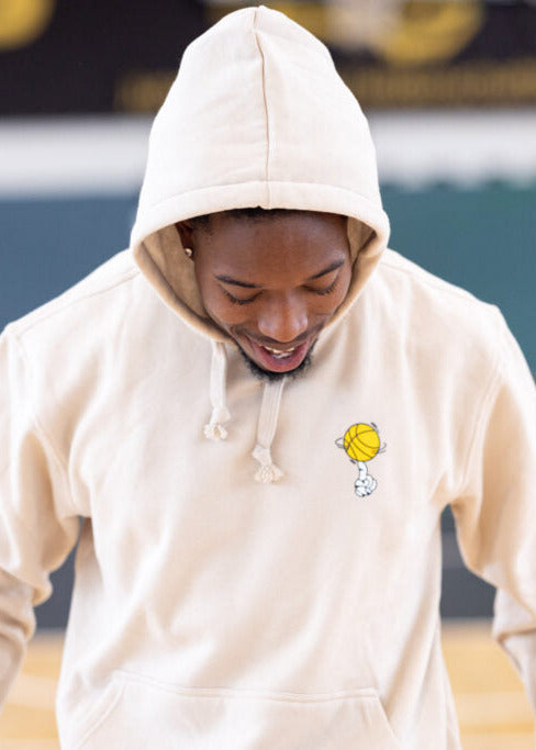 Hoodie Backprint Sand