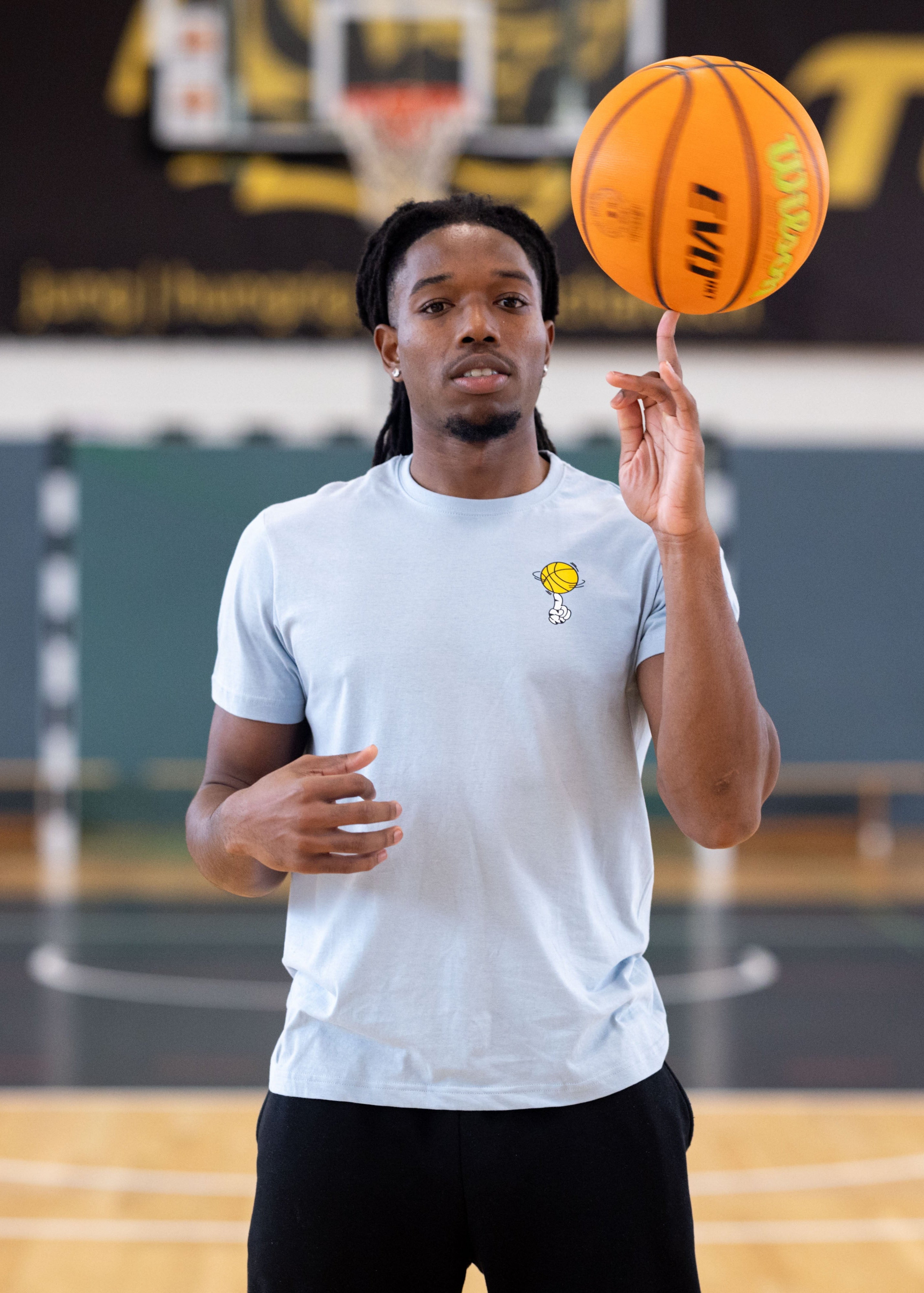 T-Shirt Backprint Hellblau