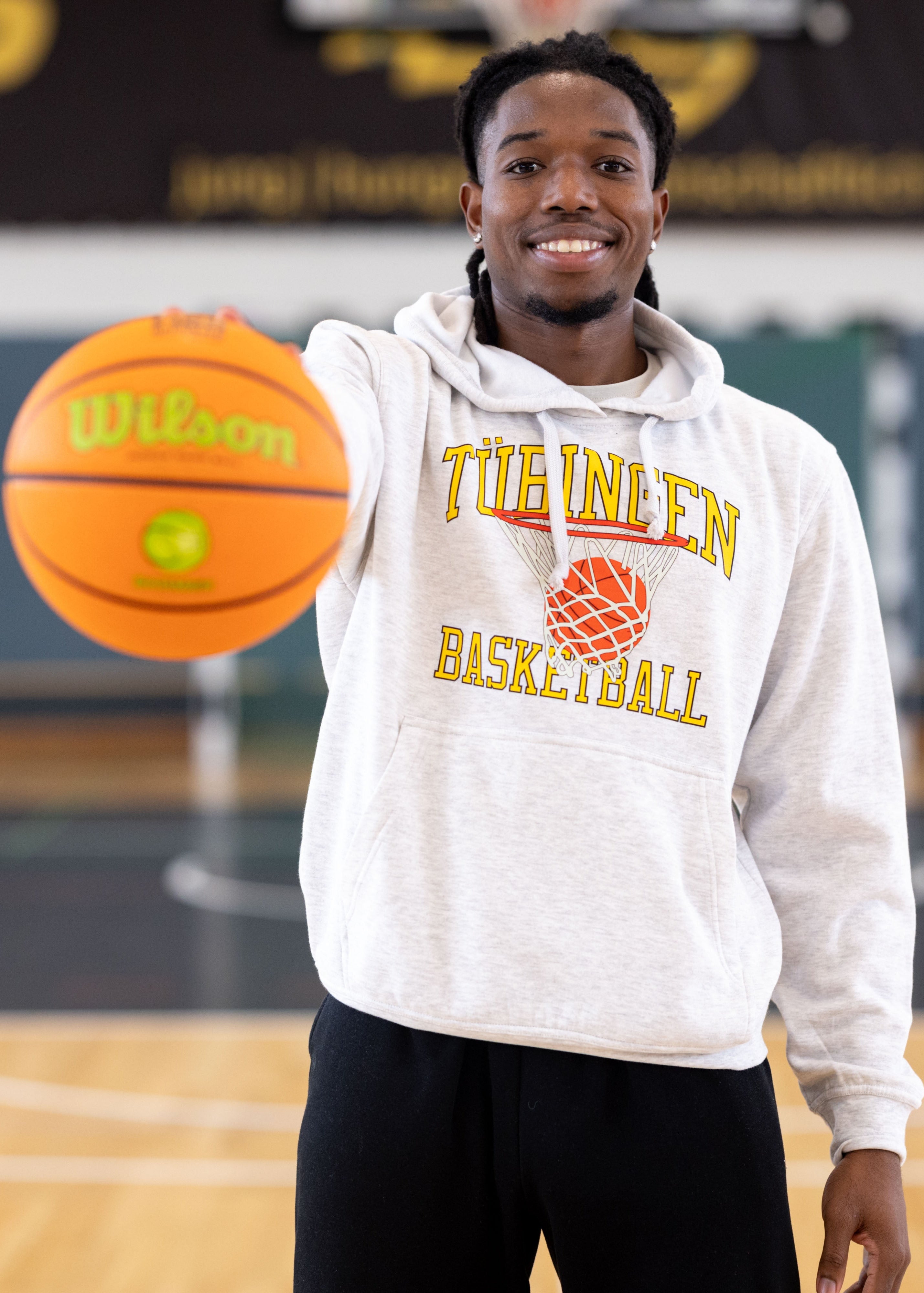 Hoodie Tigers College Ash Grau