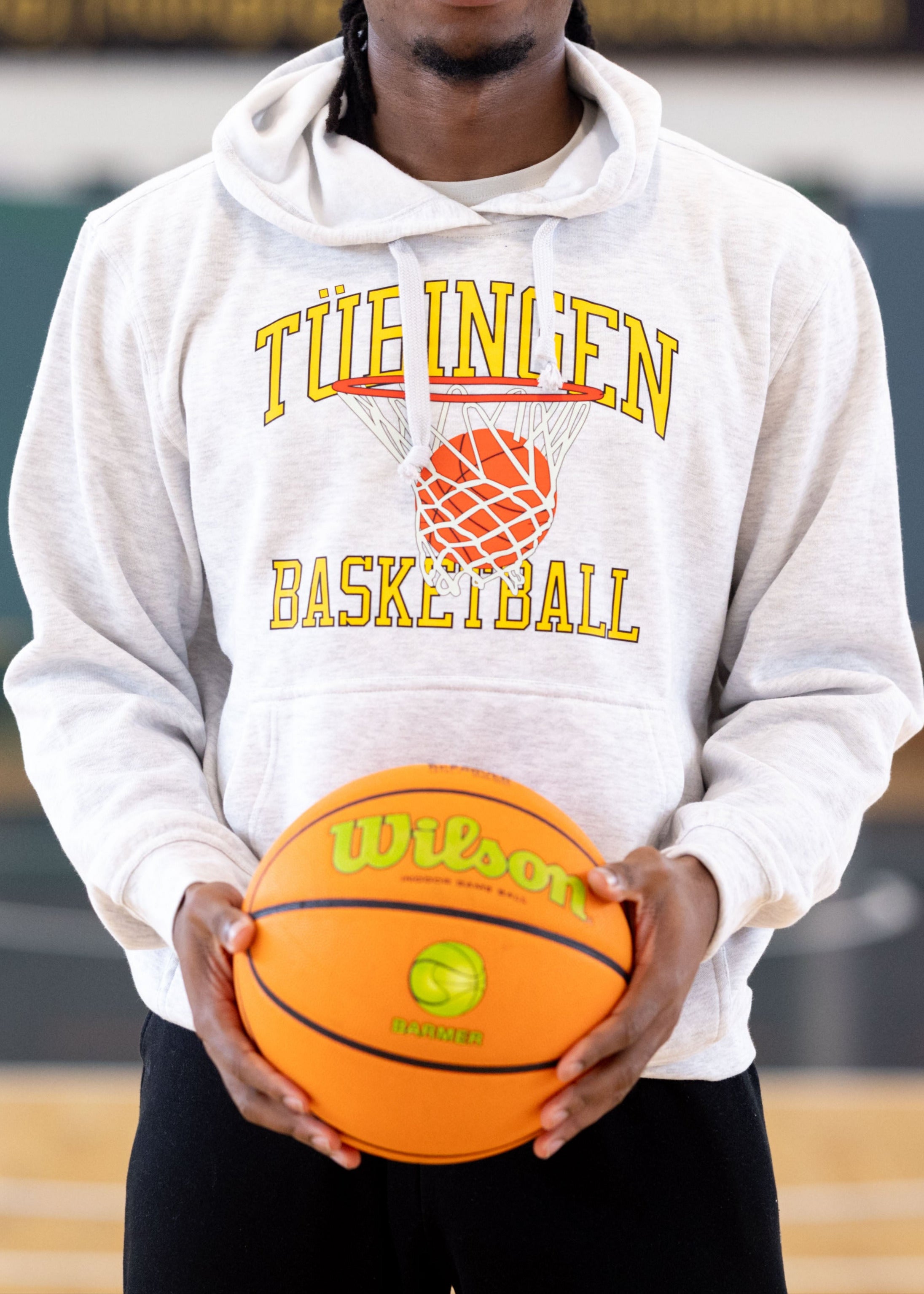 Hoodie Tigers College Ash Grau