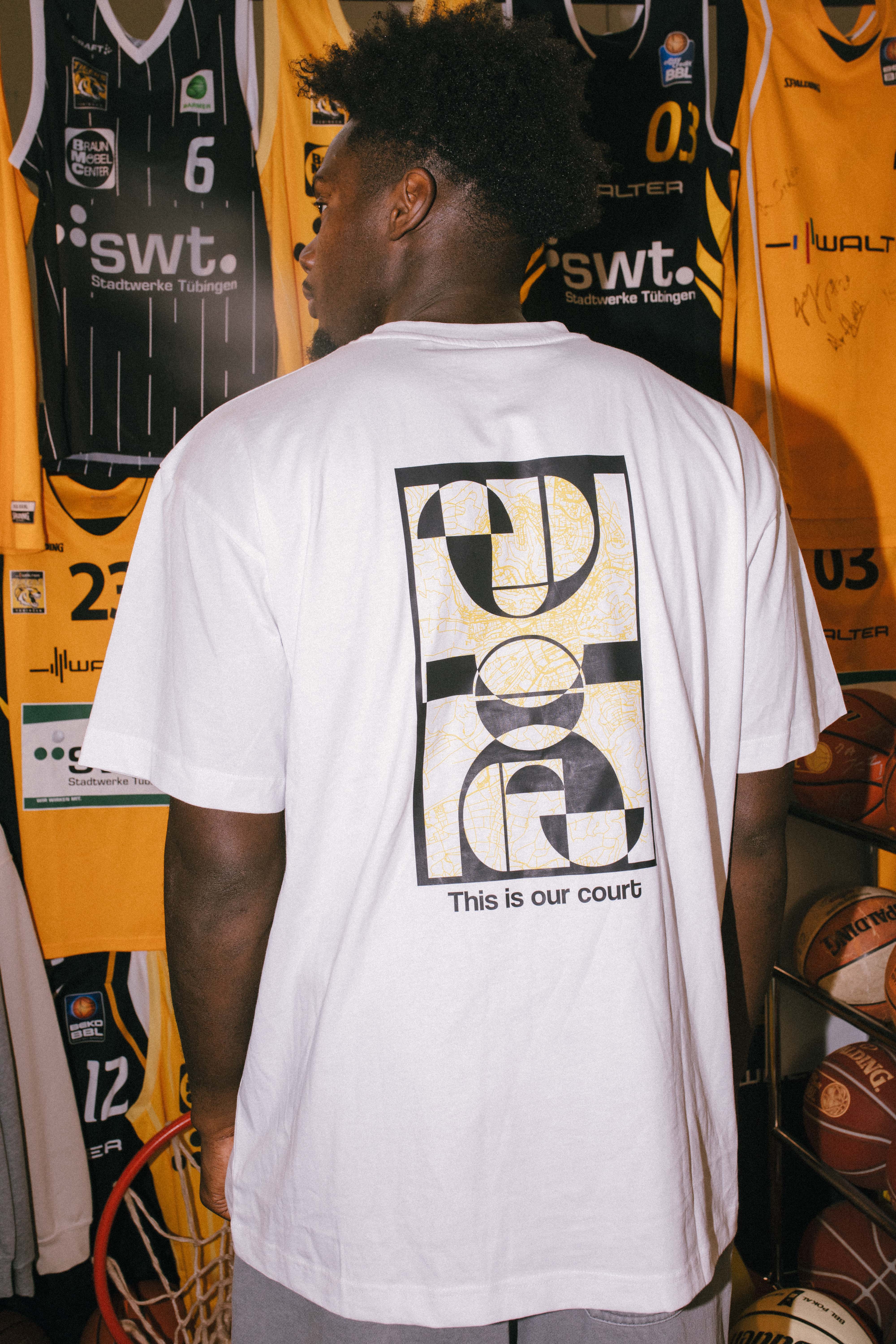 T-Shirt Oversize Backprint Weiß