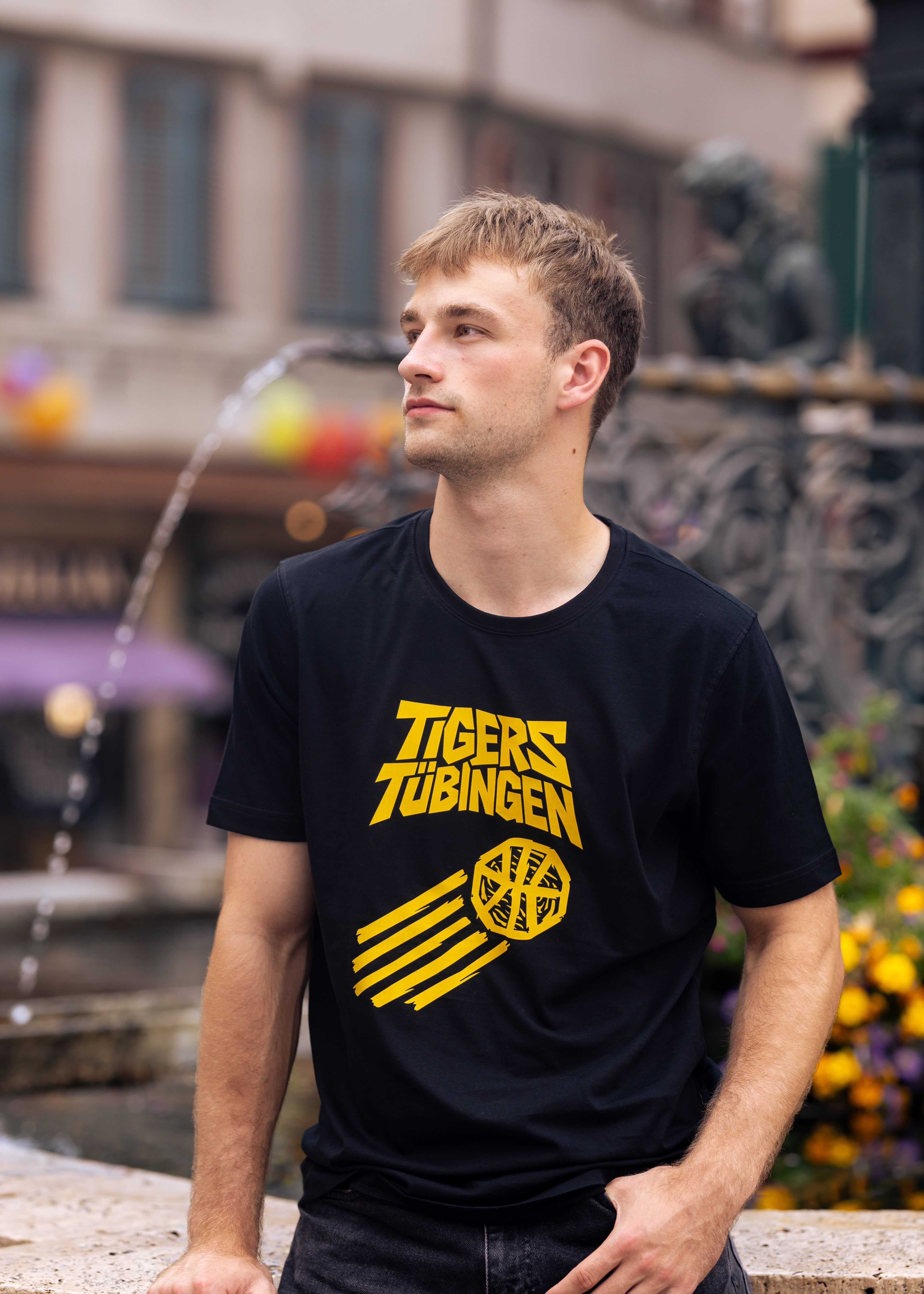 T-Shirt Graffiti schwarz
