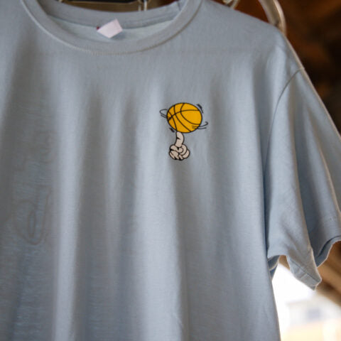 T-Shirt Backprint Hellblau