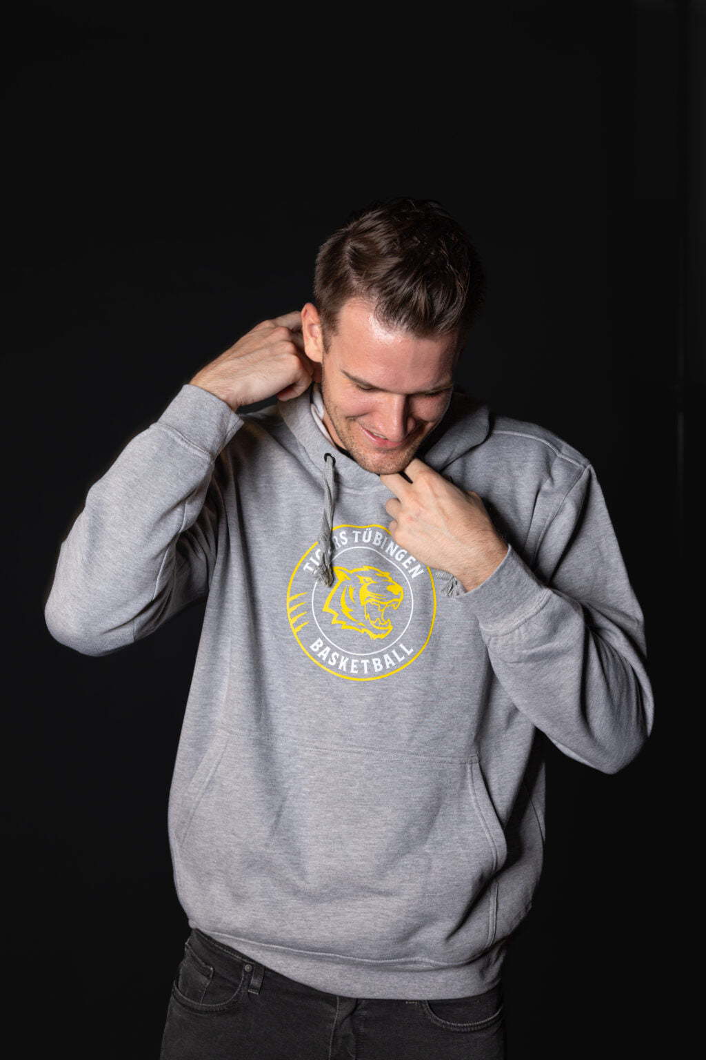 Hoodie Kreislogo alternativ grau