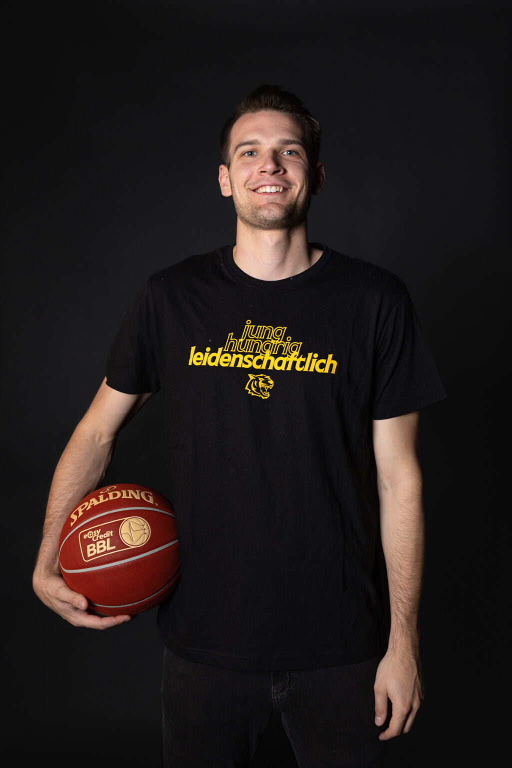 Shirt Jung, hungrig, leidenschaftlich schwarz