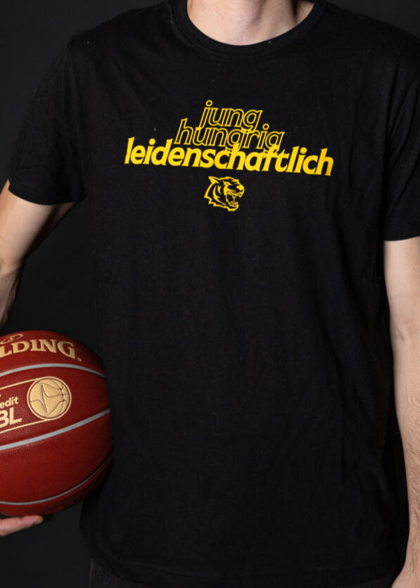 Shirt Jung, hungrig, leidenschaftlich schwarz