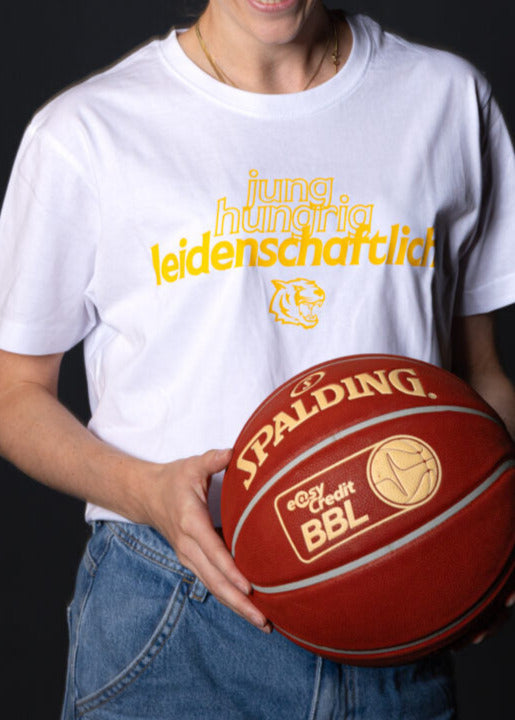 Shirt Jung, hungrig, leidenschaftlich weiß