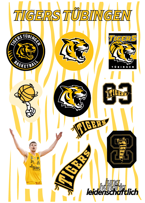 TIGERS Stickerbogen